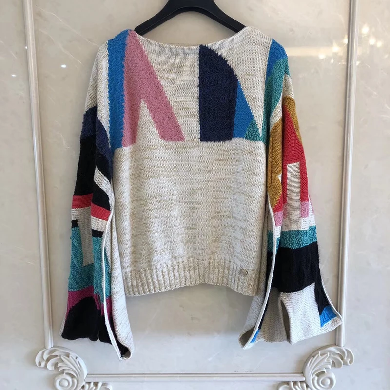 

High Quality Wool Pullovers Women Luxury Fashion Sweater 2019 Autumn O-Neck Knitted Sweater
