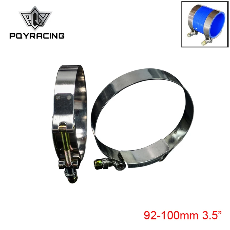 

PQY - (2PC/LOT) 3.5" CLAMPS (92-100)STAINLESS SILICONE TURBO HOSE COUPLER T BOLT CLAMP KIT HIGH QUALITY PQY5256