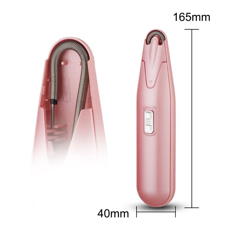 Электрический эпилятор для удаления волос на теле, перманентное бритье для женщин и мужчин, безболезненная бритва-розовый