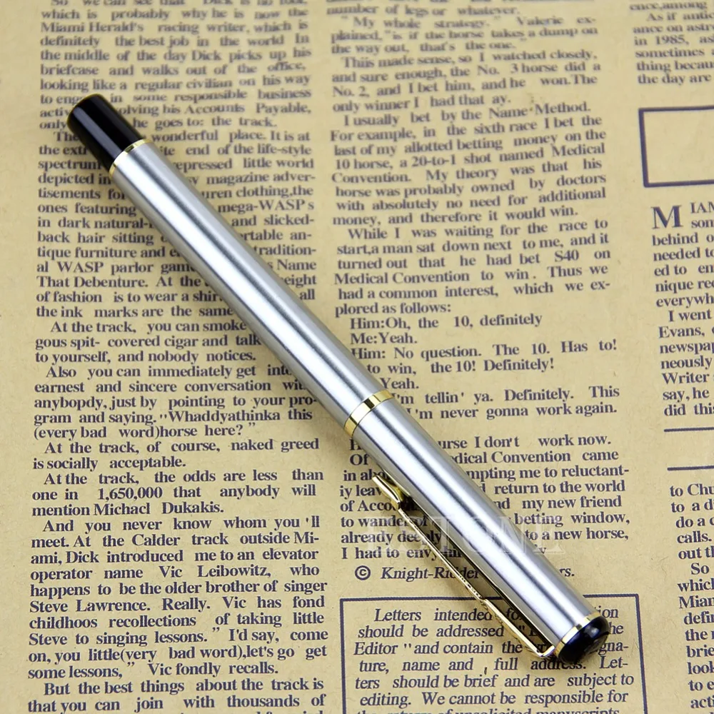 

Better 1 pc BAOER 801 En acier inoxydable Fountain Stylo Nib Amende & Perdre argent vente Stationery