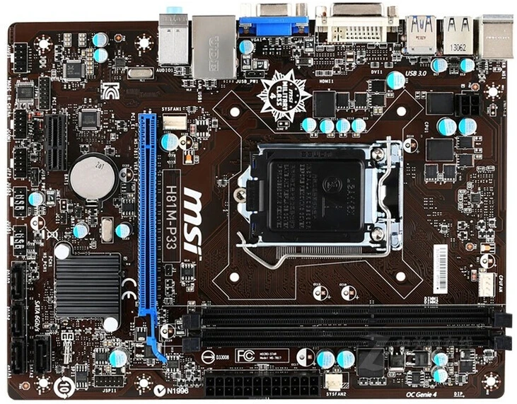 

MSI H81M-P33 original motherboard LGA 1150 DDR3 desktop mainboard