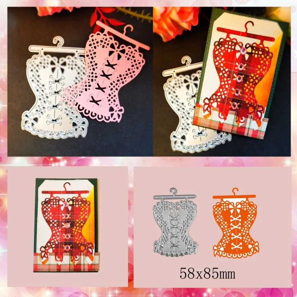 

Lace Clothes Metal Cutting Dies for Scrapbooking DIY Album Embossing Folder Paper Cards Maker Template Decor Stencils Craft Dies