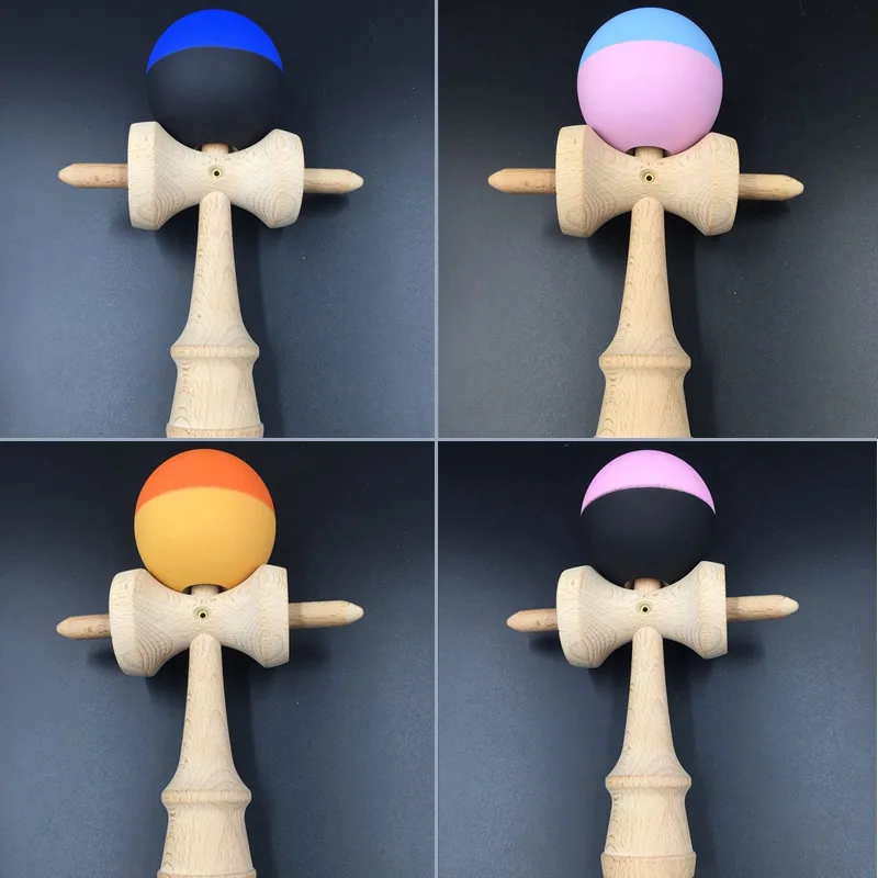 21,5 см Деревянный красочный шар Kendama PU краска умелая игрушка для жонглирования мяч традиционная для отдыха на открытом воздухе спортивная игра