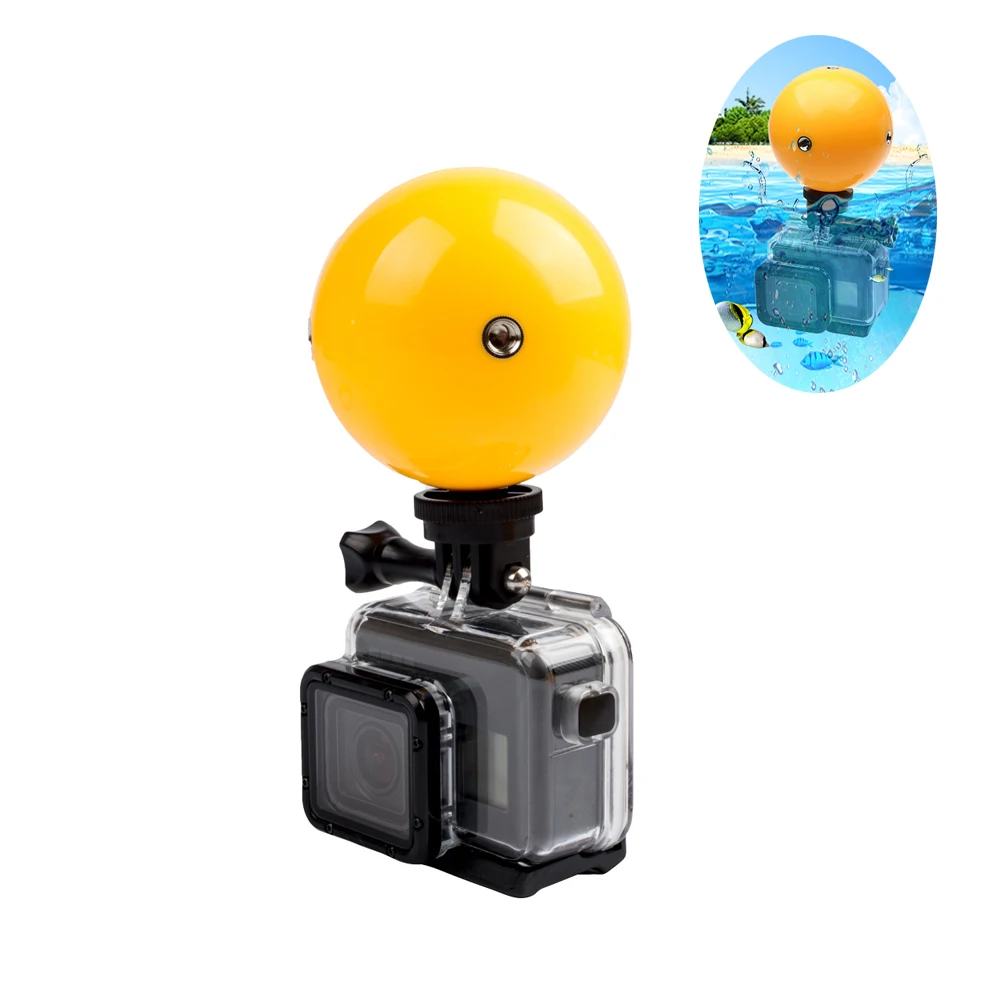 Водонепроницаемый плавающий поплавок с шариком для дайвинга GO PRO Hero 7 6 5 8 9 10 Black