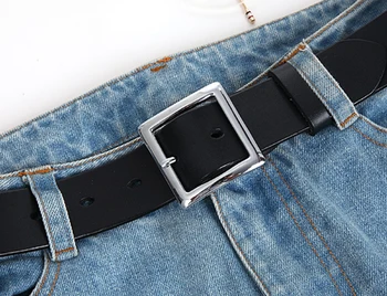 

Business Women Female Real Leather Apparel Accessories Waistbands Solid Elegant Hot Sale High Quality Cowskin Belt