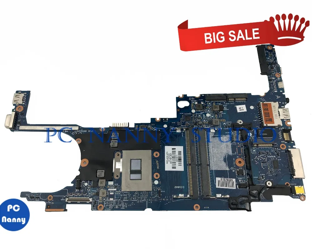Ideal PCNANNY for HP EliteBook 820 G3 Laptop motherboard i3-6100U 831761-601 831761-001 6050A2892301-MB-A