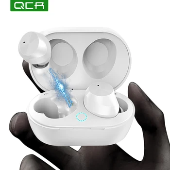 

QCR T9 Bluetooth 5.0 Wireless Car Earbuds Mini Binaural Earphone Touch TWS Bluetooth Headset For all Smart phone/Notebook/tablet