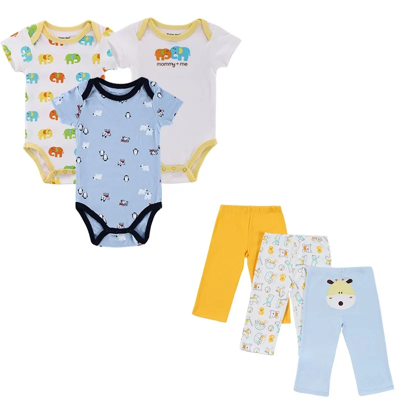 2016 Similar Cartes Summer Style Infant Clothes Baby Clothing Sets Boy Cotton Cartoon Short Sleeve 3 Sets Baby Boy Clothes (1)
