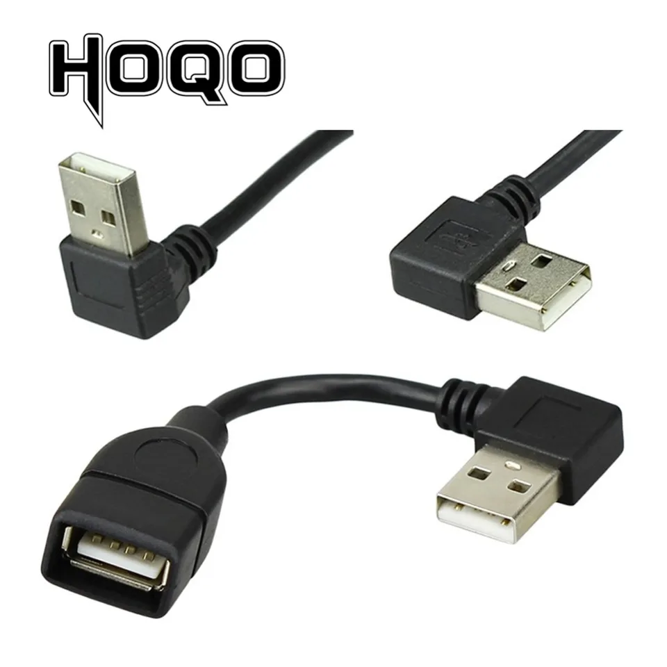 USB 3.0 A To USB3.1 Type C 90 Degree Left/Right Angle Male To Male Adapter Cable