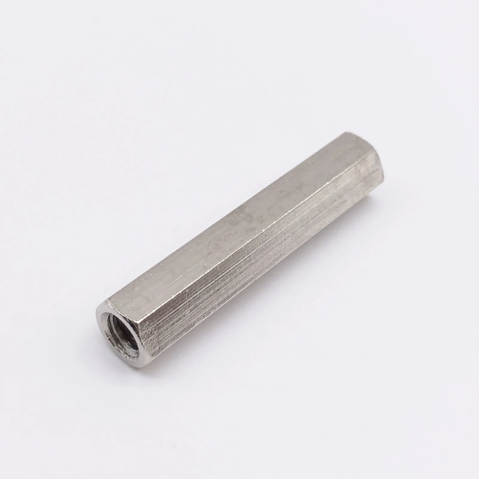 

50 Pcs M4*L Brass Standoff Spacer Female Female Nickel Plated Spacing Screws Brass Threaded Spacer Hex Spacer M4
