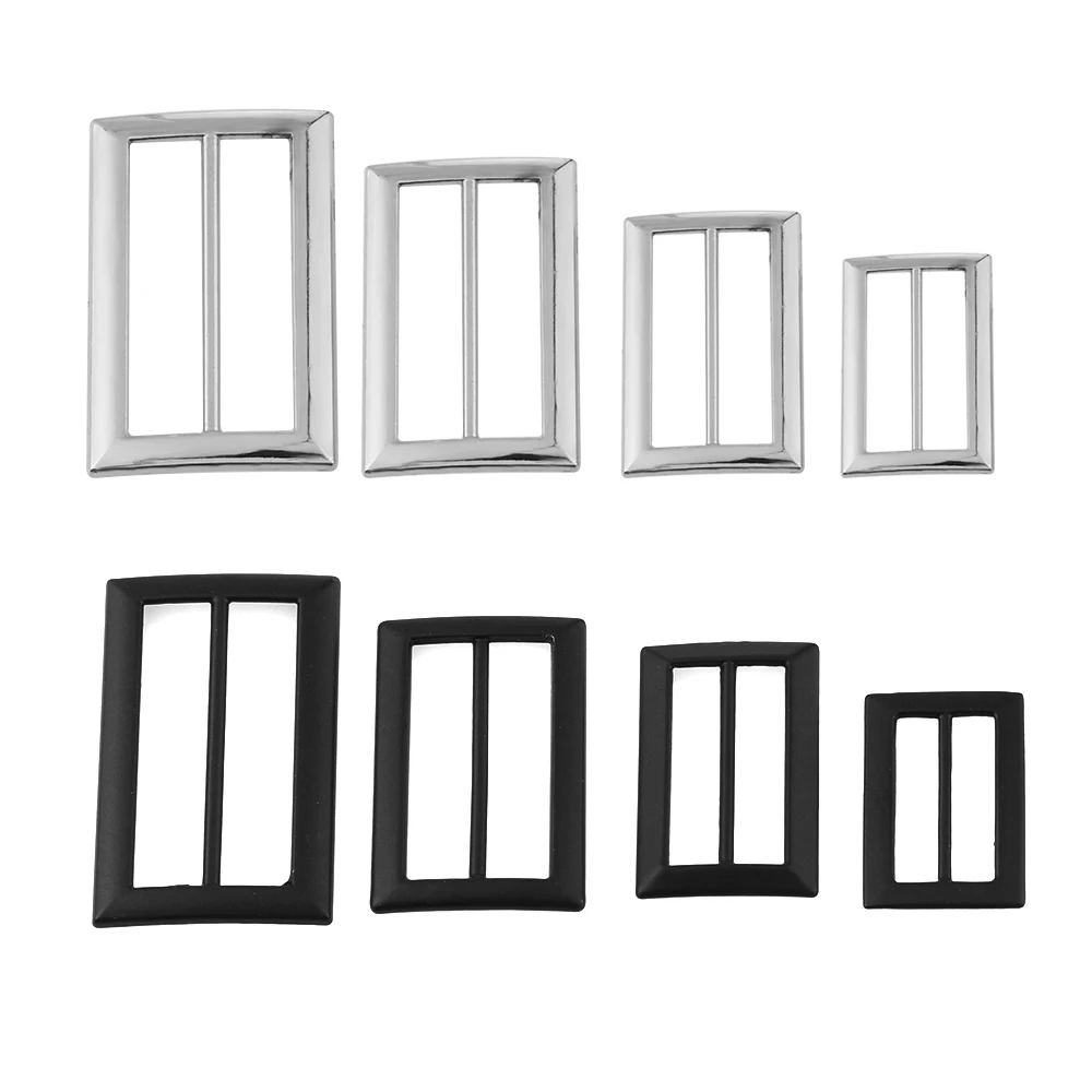 

10pcs/lot Adjust Buckles Webbing Slider Apparel Sewing Accessaries Metal Tri-glide Backpack Straps Bags Belts Decoration