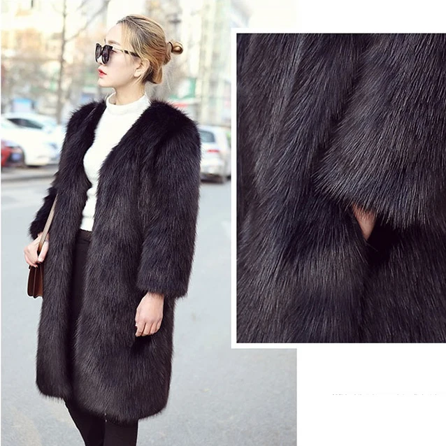 Manteau Femme Hiver 2019 Winter Furry Thick Warm Women ...