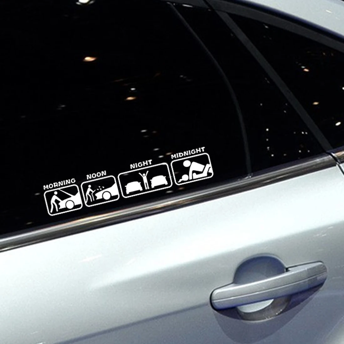 

Dewtreetali Funny Vinyl Car Stickers Decals Window Wiper Rear Windshield Decor Car Styling For BMW VW Ford Toyota Honda Kia
