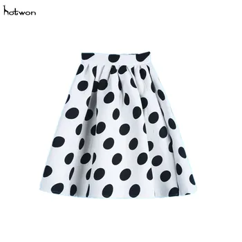 

2018New Hot Sale Women Sexy A Line Flared Skater Skirt High Waist Party Midi