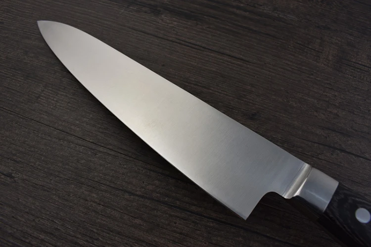Кухонный нож, 12 дюймов, нержавеющая сталь, поварские ножи, немецкая сталь, 1,4116, черная деревянная ручка, режущие кулинарные кухонные принадлежности, инструмент