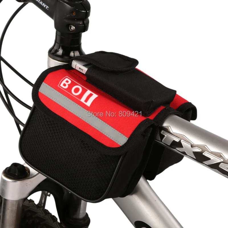 Велосипедная Рама велосипеда Паньер Передняя труба сумка Аксессуары для мобильных телефонов Чехол