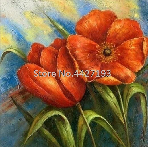 

5d Diamond Painting poppy flowers Diamond Cross Stitch kits Full Diamond Embroidery rhinestones Mosaic decor for christmas gift