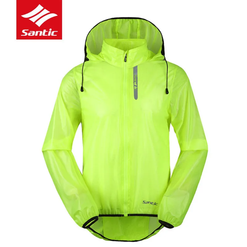 

Santic 2017 Green Light mtb Cycling Jackets Raincoat WindProof Men waterproof Outdoor MTB Cycling Jersey Bike Racing Jackets