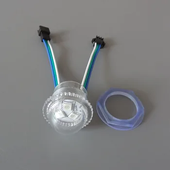 

800pcs DC12V SMD 5050 RGB WS2811 IC LED Module Exposed Point Light Source Waterproof IP67 LED Pixel Light 26MM Diameter