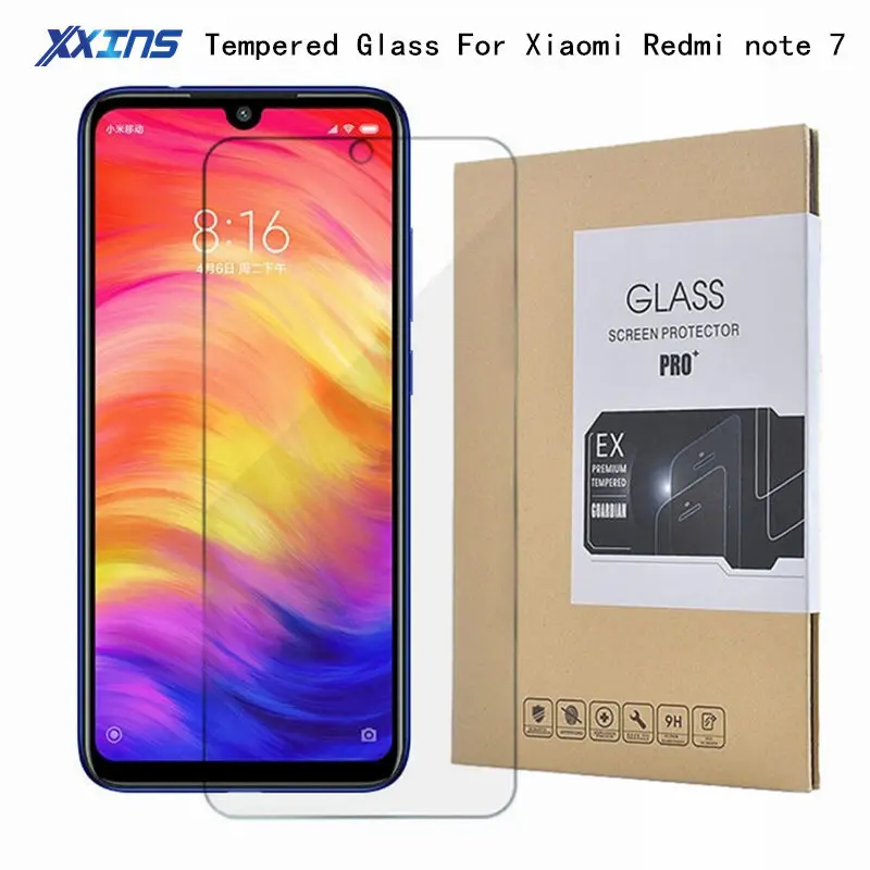 

Tempered GLASS For Global Version Xiaomi Redmi Note 7 4GB 64GB Smartphone note7 Snapdragon 660 Screen Protector Toughened cover