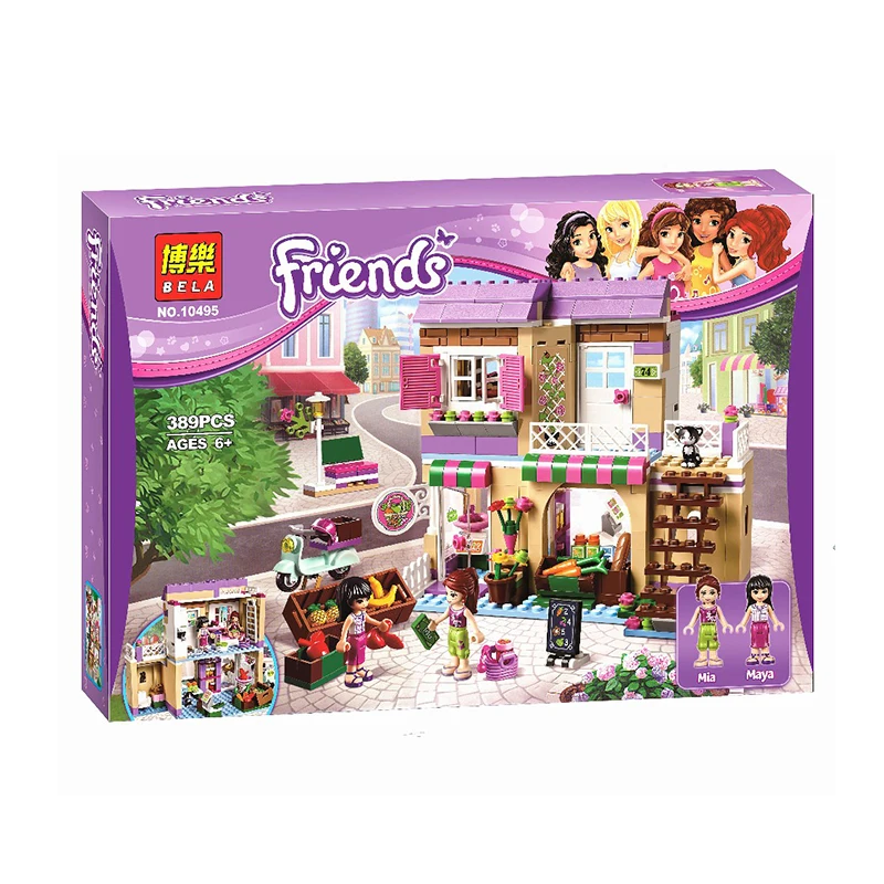 

Heartlake Food Market 41108 Building Blocks Model Toys For Children BELA 10495 Compatible Legoed Friends Bricks Figure Toys