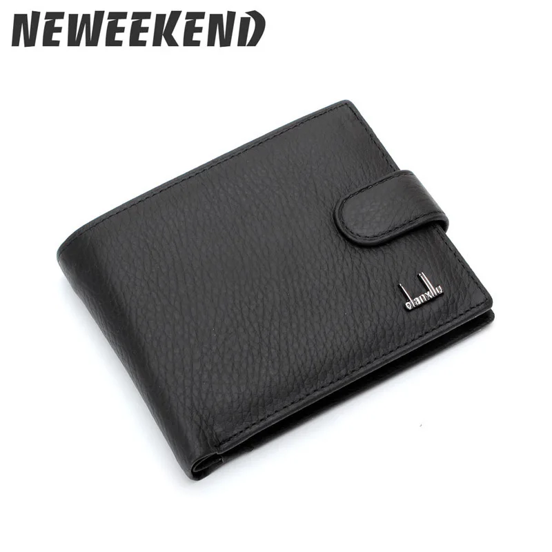 

Men Pocket Wallet Genuine Leather Casual Wallet for Men Short Wallet Standard Wallets Card Holders Luxury Man Purse 028