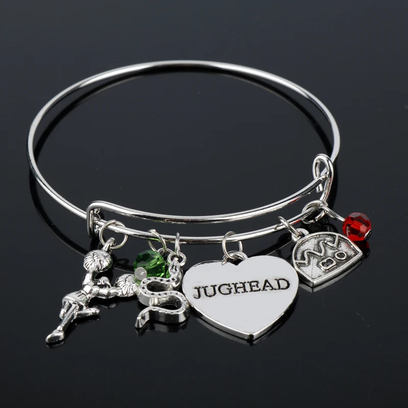 RIVERDALE Bangles Bracelets for Women Jughead Letters Heart Bangle  Adjustable Charms Bracelet Jewelry - AliExpress