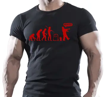 

Zombie Evolution Apocalypse Funny Maglietta Nera Walking Dead Dimensioni: S-XXXL Mens T-Shirts Fashion 2017 Tops Cool T Shirt