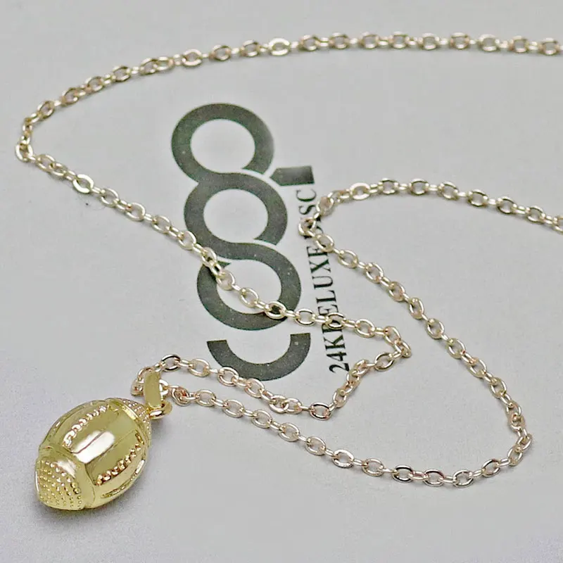 3d الرياضة الكرة قلادة قلادة المرأة الأمريكية سحر الرجبي الذهب اللون المختنق قلادة صغيرة لياقة مجوهرات 23in 3d الرياضة الكرة قلادة قلادة المرأة الأمريكية سحر الرجبي الذهب اللون المختنق قلادة صغيرة لياقة مجوهرات 23in