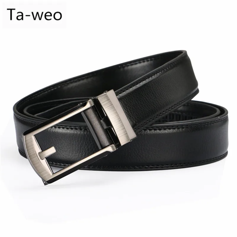 

Ta-weo Men's Leather Belts, Ratchet Click Dress Belt for Men-Comfort Leather Belt with Automatic Buckle
