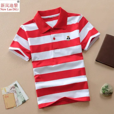 best T-Shirts Boys T Shirts Summer 2022 Kids Tops Children T Shirt For Boys Short Sleeve V-neck Striped Cotton Clothes 2 4 6 8 10 12 14 Years supreme shirt T-Shirts