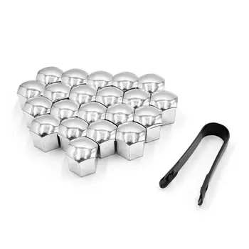 

uxcell 20Pcs Silver Tone Car Wheel Nut Lug Hub Covers Screw Dust Caps for Toyota RAV4