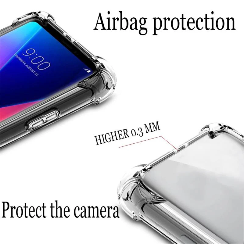 Для samsung Galaxy A60 воздуха чехол для подушки прозрачный Кристальный Мягкий силиконовый чехол для полной защиты телефона GalaxyA60 Чехлы для iPad Pro
