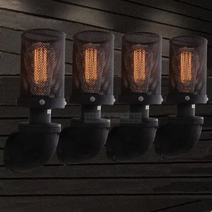 

Retro Loft Industrial Vintage Wall Light Indoor Lighting Edison Wall Sconce Water Pipe Lamp Arandela Lampara Pared