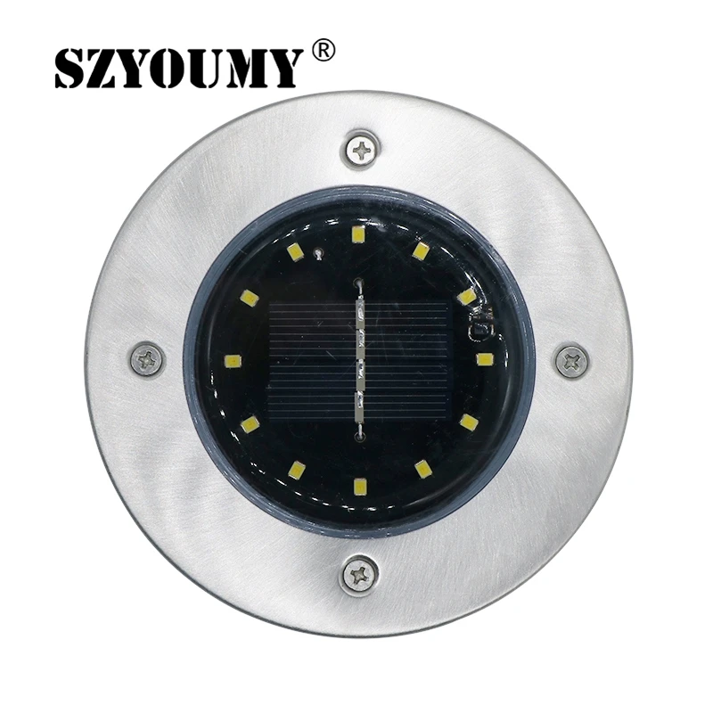 SZYOUMY 12LED солнечный свет для дома, сада, двора, лужайки погребенный свет Открытый Путь садовый настил лампа солнечная энергия под грунтовый светильник