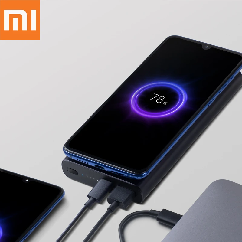 Оригинальный беспроводной внешний аккумулятор Xiaomi 10000 мАч Qi быстрое зарядное