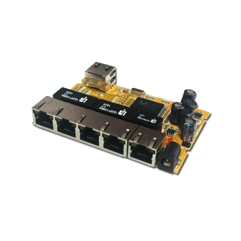 OEM/ODM Бестселлер 5 портов 10/100/1000 Мбит/с ethernet модуль 6 гигабитный коммутатор