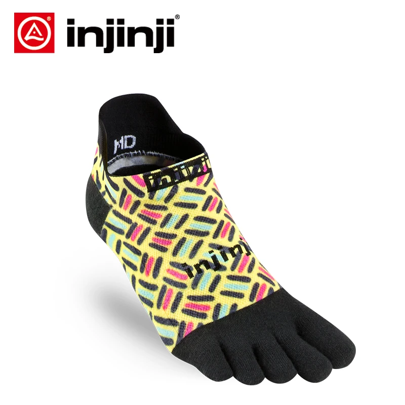

INJINJI Five-finger sneakers Socks 2016 Summer Spectrum Series No-show Thin Running COOLMAX Breathable Sweat-absorbent Soccer