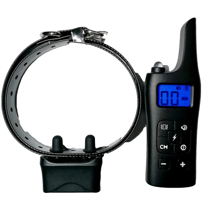 2019 new Electric Dog Training Collar Strong Signal Rechargeable Dog Collar With Remote Control Transmitter Pet Training Collars4