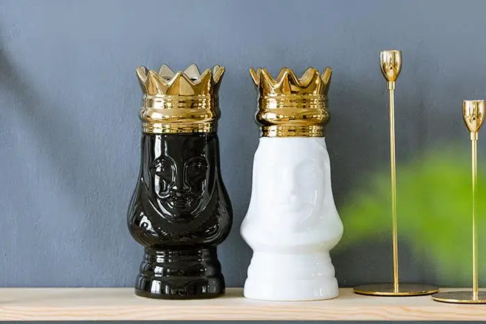 Король и королева, креативные керамические изделия для лица, украшения для домашнего стола, свадебные подарки