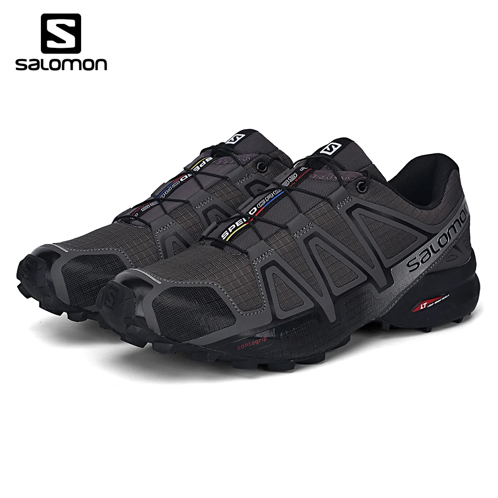 

Salomon Men's Speedcross 4 CS Running Trail Shoes & Spare Quicklace Kit Bundle Trail Jogging Shoes Big Size 40-46 free shipping