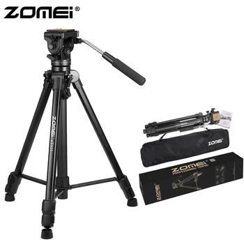 

Zomei Video Tripod VT111 with Professional 360 Degree Fluid Damping Head and Fit for Panoramic Shooting DSLR Camcorder Video