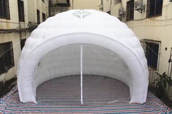 

Free shipping Diameter 6m inflatable dome tent with curtain