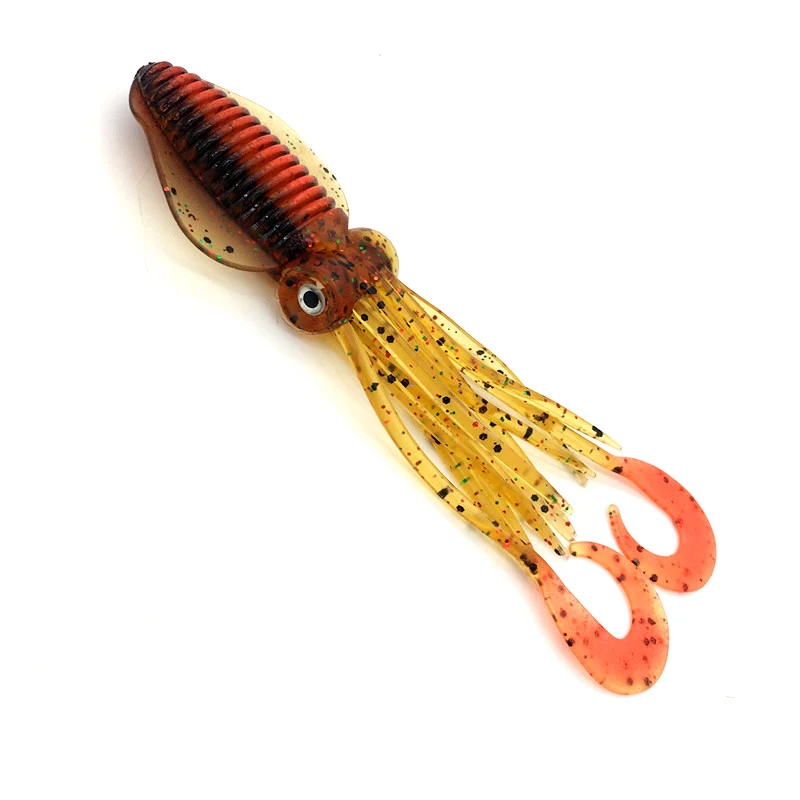 12cm/15cm/18cm Fishing Soft Lure Luminous/UV Squid Jig Fishing Tuna Lures Octopus Skirts Sea Fishing Wobbler Bait Lure Leurre