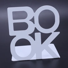 Металлическая белая книжная полка книжный держатель Подставка для учебы Декор Канцелярский набор Высокое качество Противоскользящий