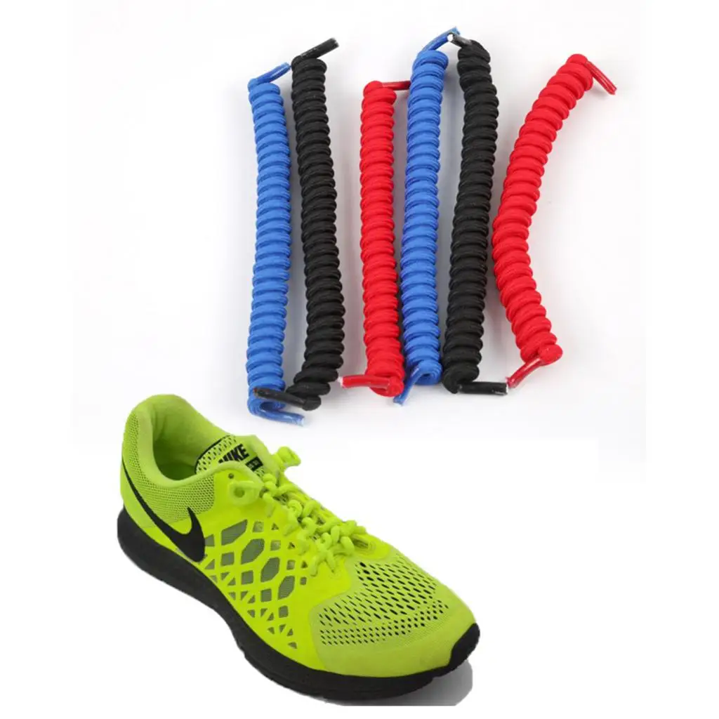 

1Pair Elastic No Tie Shoelaces Silicone Shoe Laces for Adults & Kids Trainer Sneakers Quick Shoelace Strings