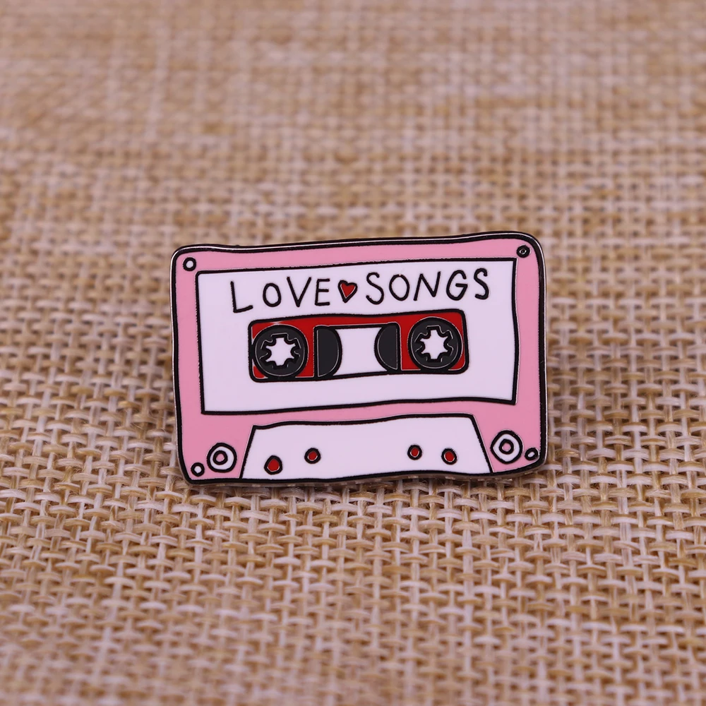 Эмалированная булавка love songs|Броши| |