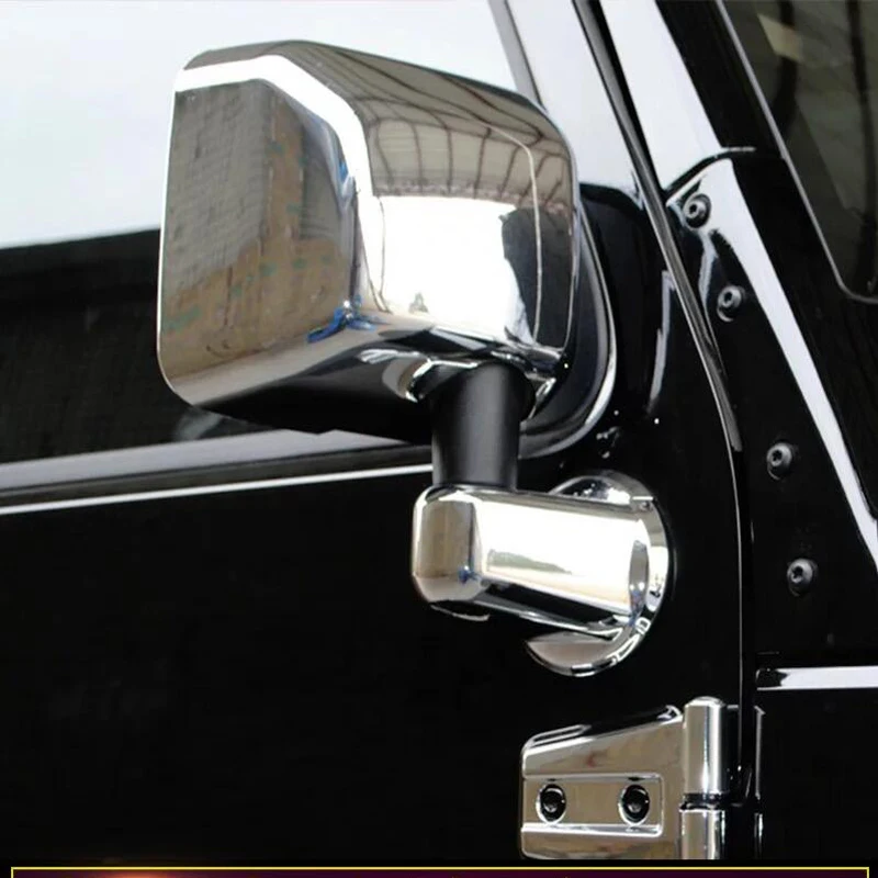 Для Jeep Wrangler 2007- ABS хром автомобильная Боковая дверь зеркало заднего вида защитная рамка Крышка отделка автомобильный стиль аксессуары