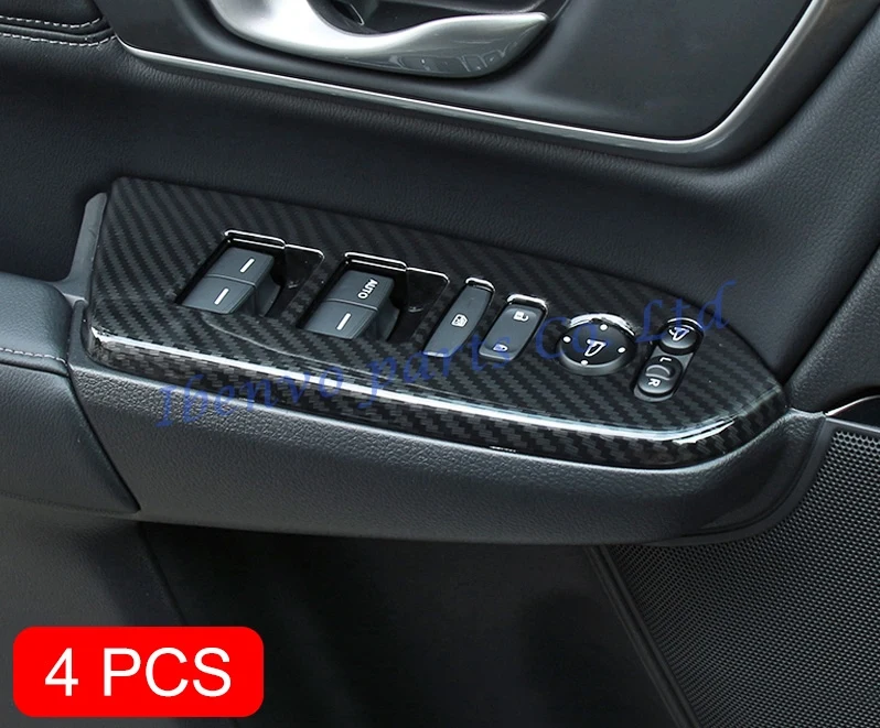 Накладка из углеродного волокна для Honda CRV 2017 2018 CR V переключатель подъема окна