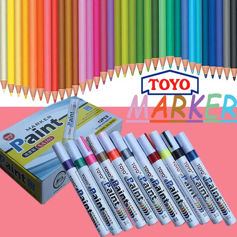 Toyo Paint Pen SA101 Waterproof Marking Pen Color Paint Marker Pen Tire